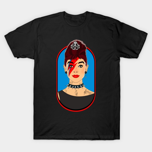 Audrey Tattoo T-Shirt by Malakian Art